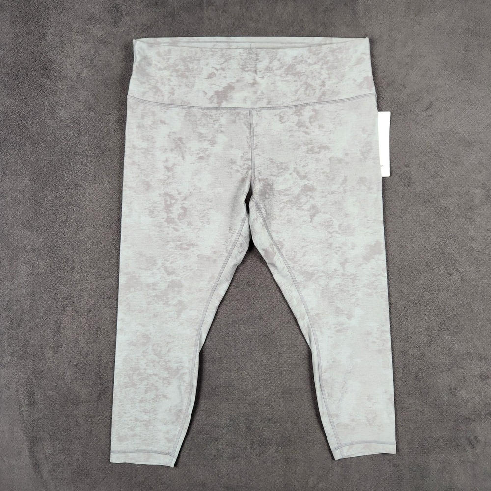 Lululemon Wunder Train Tight Womens 20 Gray Tie Dye High Rise 25 Inseam NEW